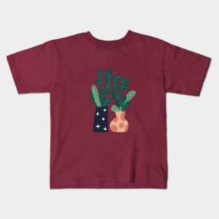 Two happy plants Kids T-Shirt